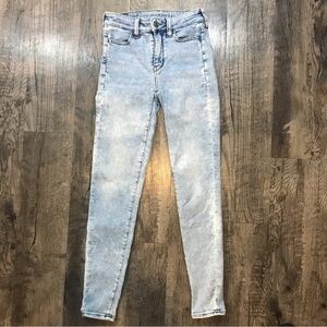 American Eagle Jeans Women’s 0 Blue Hi-Rise Jegging